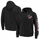 Men's Houston Texans G III Sports by Carl Banks Post Route Full Zip Hoodie Charcoal,baseball caps,new era cap wholesale,wholesale hats